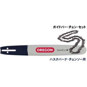 スピードカット・ガイドバー・チェン・セット・20インチ（50cm） .325ピッチ 050ゲージ(1.3mm)　オレゴン　（ハスクバーナチェンソー用）　SP33Gチェン付｜btownbiz