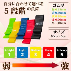 レーニングチューブ 5本 エクササイズバンド ...の詳細画像5