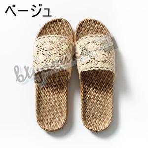 スリッパ 麻 ルームシューズ 室内 サンダル ...の詳細画像2