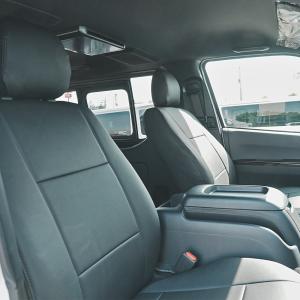 ブラックレザーシートカバー 運転席・助手席・セ...の詳細画像4