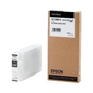 エプソン（EPSON） インクジェットカートリッジ SC1MB11 〔インク色：マットブラック 110ml〕 1個[21]｜bucklebunny