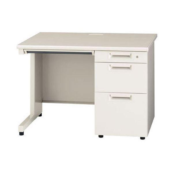 プラス 片袖机 JS-107D-3 LGY エルグレー[21]