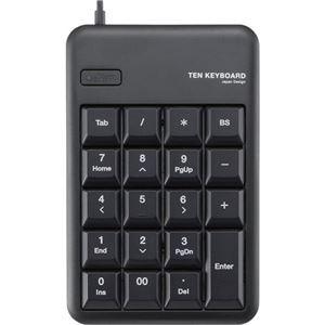 （まとめ） エレコム USB接続 テンキーパッド メンブレン ブラック TK-TCM011BK／RS 1個 〔×5セット〕[21]｜bucklebunny