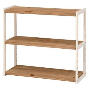 佐藤産業 NEFLAS オープンシェルフ 幅75cm 奥行30cm 高さ80cm ホワイト