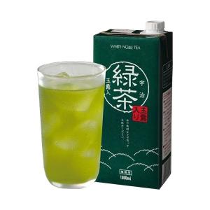 〔まとめ買い〕WHITE NOBLE TEA 業務用宇治玉露入り緑茶 1L 紙パック 6本（1ケース）〔代引不可〕[21]｜bucklebunny