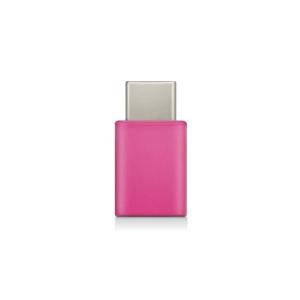（まとめ）エレコム スマートフォン用USB変換アダプタ/USB（microBメス）-USB（Cオス）/ピンク MPA-MBFCMADNPN〔×5セット〕[21]｜bucklebunny