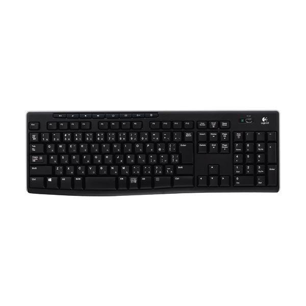 （まとめ）ロジクール WirelessKeyboard ブラック K270 1台〔×2セット〕[21...