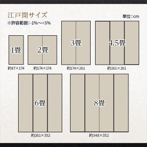 ラグ マット い草 調 江戸間6畳 約261×...の詳細画像3