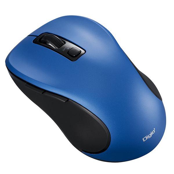 Digio2 Bluetooth 静音マウス 5ボタン/BlueLED [g67] MUS-BKF2...