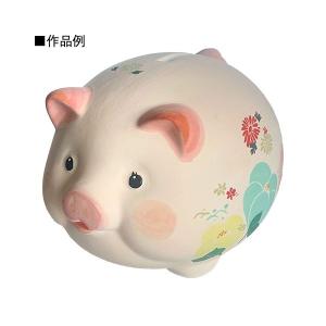 (まとめ)サンワ 色塗り貯金箱豚 85000(...の詳細画像2