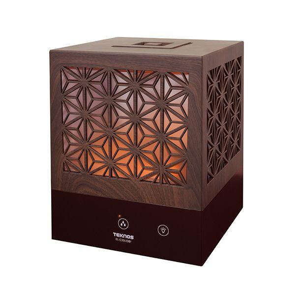 千住 TEKNOS組子調 超音波加湿器 3.5L 木目ダークブラウン EL-C35L（DB） 1台[...