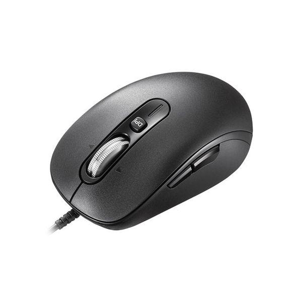 サンワサプライ 静音有線マウス チルトホイール 高速スクロール ブラック MA-YBS531BK[2...