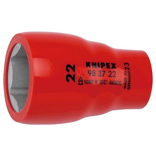 KNIPEX クニペックス 3/8SQ 1000V絶縁ヘキサゴンソケット 全長51mm 9837-2...