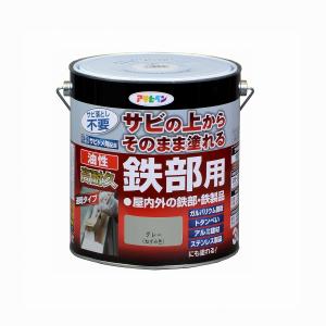 アサヒペン - 油性高耐久鉄部用 - ３Ｌ - グレー