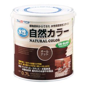 アトムハウスペイント - 水性自然カラー - 0.7L - オールナット