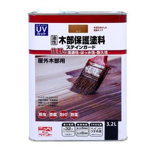ニッペホームプロダクツ （日本ペイント） - 油性木部保護塗料ステインガード 3.2L - チークの商品画像