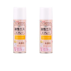 和信ペイント 油性ニススプレー パインイエロー 220ml ２缶セット