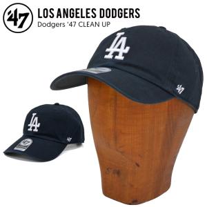 47 キャップ LA '47 フォーティーセブン LOS ANGELES DODGERS 47 CLEAN UP CAP クリーンナップ キャップ 帽子 ストラップバックキャップ ブラック ドジャース la