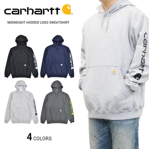 CARHARTT カーハート パーカー MIDWEIGHT SIGNATURE SLEEVE LOG...