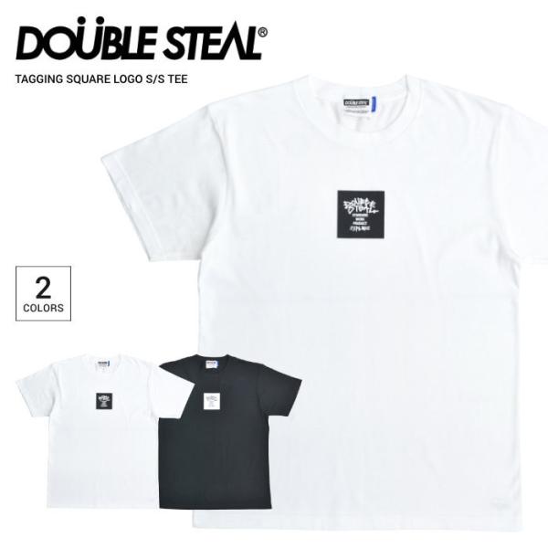 DOUBLE STEAL ダブルスティール Tシャツ TAGGING SQUARE LOGO S/S...