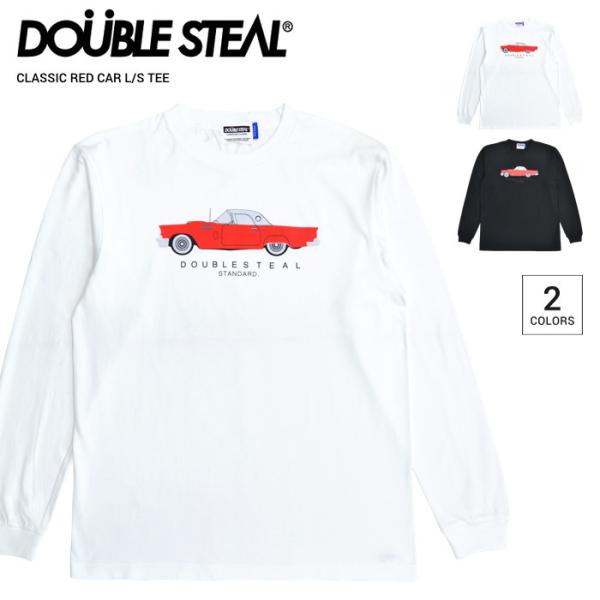 DOUBLE STEAL ダブルスティール ロンT CLASSIC RED CAR L/S T-SH...