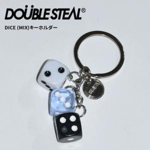 DOUBLE STEAL ダブルスティール キーホルダー KEY HOLDER DICE (MIX) ダイス キーチェーン 431-90002 ネコポス便対応可｜buddy-stl