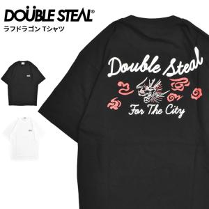 DOUBLE STEAL ダブルスティール Tシャツ ラフドラゴン T-SHIRT TEE 半袖 カットソー トップス 942-15017 単品購入の場合はネコポス便発送｜buddy-stl