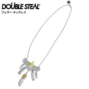 DOUBLE STEAL ダブルスティール フェザーネックレス Many Feather Necklace アクセサリー 442-90019 ネコポス便発送で送料無料｜buddy-stl