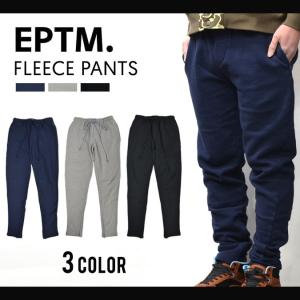 EPTM エピトミ FLEECE PANTS スウェットパンツ フリースパンツ 裾ジップ メンズ スリム｜buddy-stl
