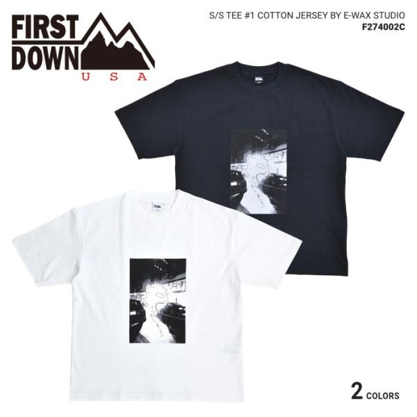 FIRST DOWN Tシャツ S/S TEE #1 COTTON JERSEY BY E-WAX ...
