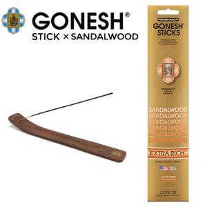 GONESH ガーネッシュ サンダルウッド SANDALWOOD スティック STICK お香 インセンススティック 20本入り 雑貨 アロマ 御香 ネコポス便対応可｜buddy-stl