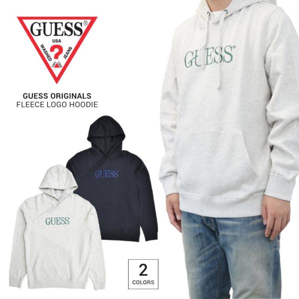 GUESS ゲス パーカー FLEECE LOGO HOODIE フリース スウェット M0GQ31...