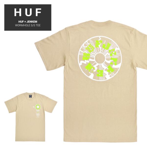 HUF × JENKEM ハフ × ジェンケム Tシャツ WORMHOLE S/S TEE 半袖 カ...