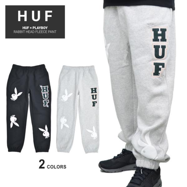 HUF × PLAYBOY ハフ × プレイボーイ パンツ RABBIT HEAD FLEECE P...