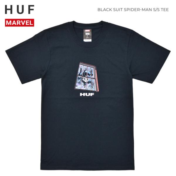 HUF × MARVEL ハフ × マーベル Tシャツ BLACK SUIT SPIDER-MAN ...