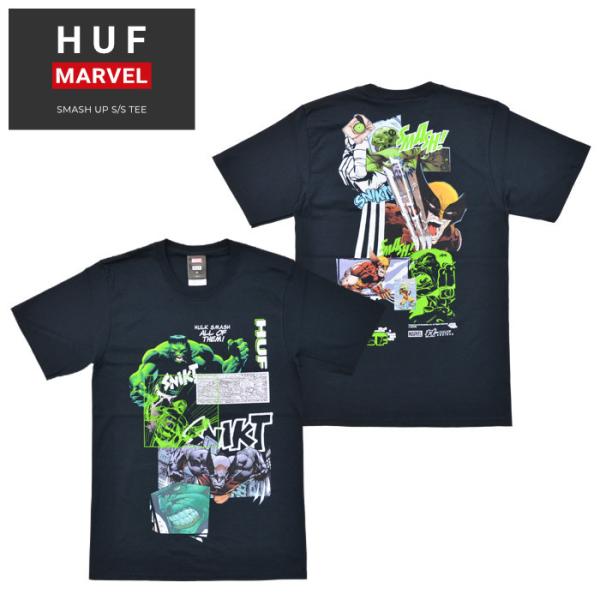 HUF × MARVEL ハフ × マーベル Tシャツ SMASH UP S/S TEE 半袖 カッ...