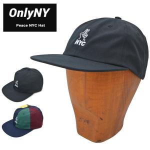 ONLY NY オンリーニューヨーク キャップ PEACE NYC HAT CAP ストラップバックキャップ 帽子 6パネルキャップ｜buddy-stl