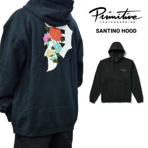 PRIMITIVE プリミティブ パーカー SANTINO HOOD スウェット フリース 長袖 メンズ M-XL ブラック｜buddy-stl