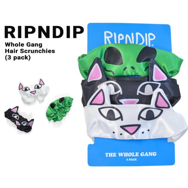 RIPNDIP リップンディップ WHOLE GANG HAIR SCRUNCHIES 3PACK ...