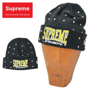 Supreme シュプリーム ニットキャップ NEW ERA RHINESTONE BEANIE ビーニー ニット帽 ニューエラ SUPREME 21FW｜buddy-stl
