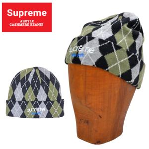 Supreme シュプリーム ニットキャップ ARGYLE CASHMERE BEANIE ビーニー ニット帽 SUPREME 21FW｜buddy-stl