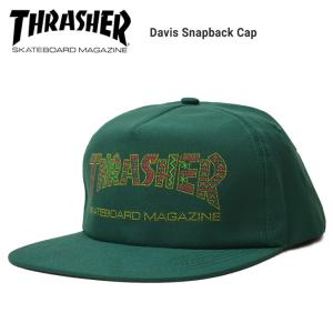 THRASHER スラッシャー DAVIS SNAPBACK CAP キャップ 5パネルキャップ スナップバックキャップ 帽子 バーゲン