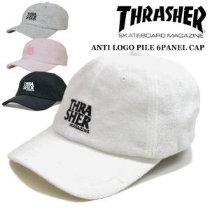THRASHER スラッシャー ANTI LOGO PILE 6-PANEL CAP キャップ 6パネルキャップ ストラップバックキャップ 帽子 19TH-C02 バーゲン｜buddy-stl