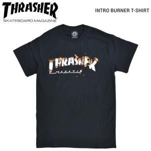 THRASHER スラッシャー INTRO BURNER T-SHIRT TEE Tシャツ 半袖 カットソー 単品購入の場合はネコポス便発送 バーゲン｜buddy-stl