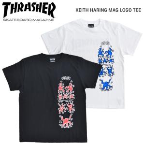 THRASHER スラッシャー KEITH HARING MAG LOGO TEE Tシャツ 半袖 THKT-ST20 単品購入の場合はネコポス便発送
