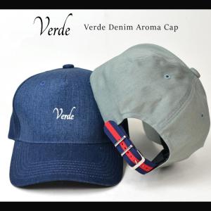 VERDE ヴェルデ DENIM AROMA CAP デニム アロマキャップ 帽子 ストラップバックキャップ｜buddy-stl