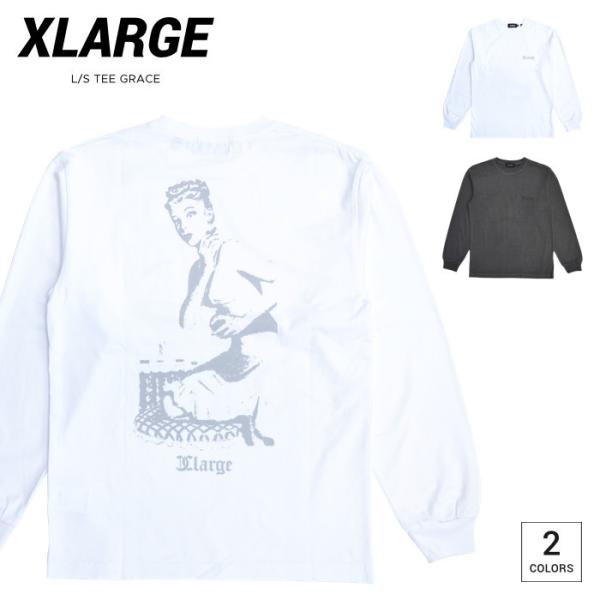 XLARGE エクストララージ ロンT L/S TEE GRACE 長袖 Tシャツ トップス カット...