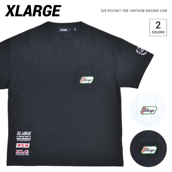 XLARGE エクストララージ Tシャツ S/S POCKET TEE VINTAGE RACING...