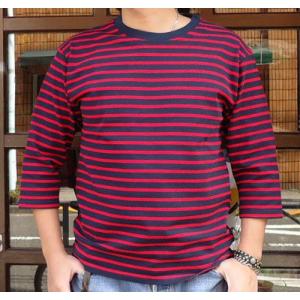 ★SPRINGFORD★BUDDY オリジナル 3/4スリーブ ボーダーＴシャツ　アメカジ　七分袖