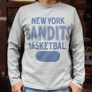 別注 チャンピオン Champion BUDDY別注 ロングスリーブTシャツ NEW YORK BANDITS ロチェスター 長袖 Ｔシャツ ROCHESTER LONG SLEEVE ニューヨーク｜buddy-us-clothing